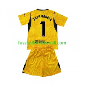 Fußballtrikots FC Barcelona Joan Garcia 1 Torwart Kinder 2026-2027 Kurzarm Fourth trikot kaufen